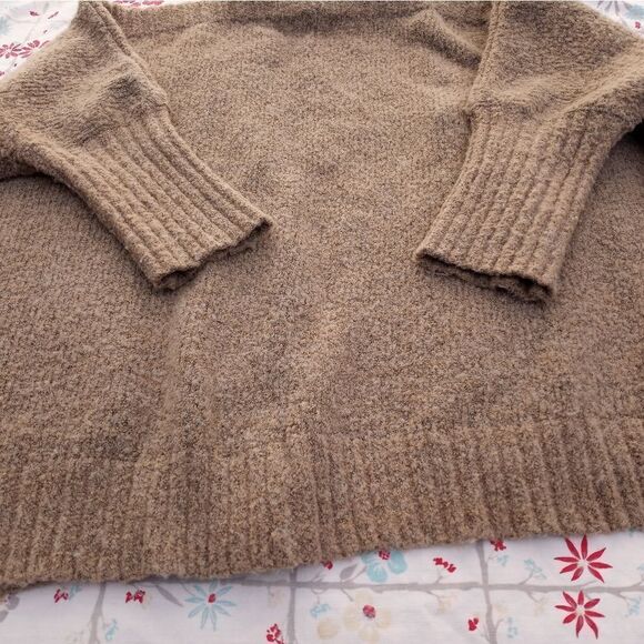 Hers& Mine M/L Dolman Sleeve Beige Pockets Knitted Opened Cardigan - Picture 7 of 7